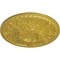 Ekena Millwork Tristan Ceiling Medallion (Fits Canopies up to 5 1/2"), Hand-Painted Rich Gold, 26"OD x 3"P CM26TNRGS - alternate 3